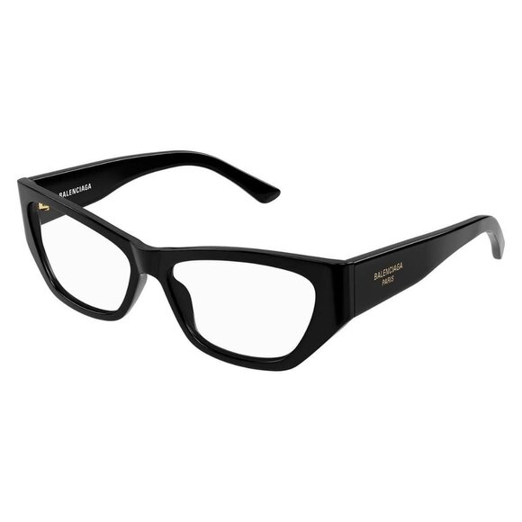 New Authentic  BALENCIAGA Black Cat Eye BB0372O 001 Glasses Women - Picture 1 of 4